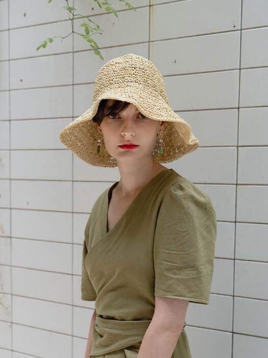 Bievres Raffia Hat (2color)