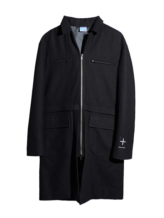 CENTREALE Detachable Wool Coat/Jacket
