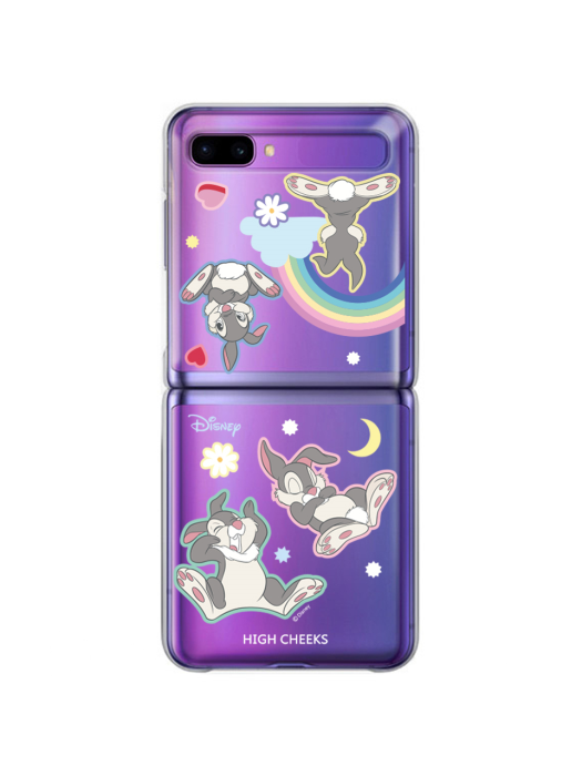 Rainbow Thumper Clear Phonecase_Z Flip