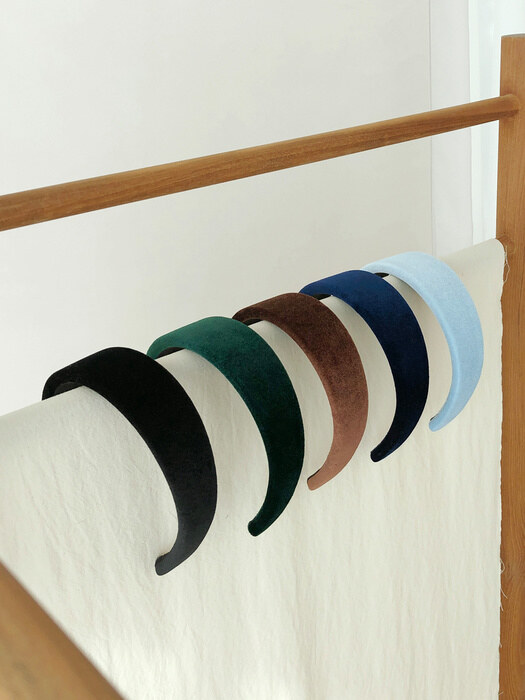volume velvet hairband (5colors)