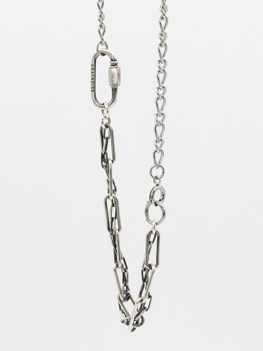 Twisted mix chain necklace