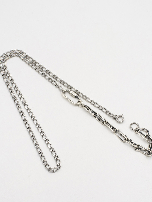 Twisted mix chain necklace