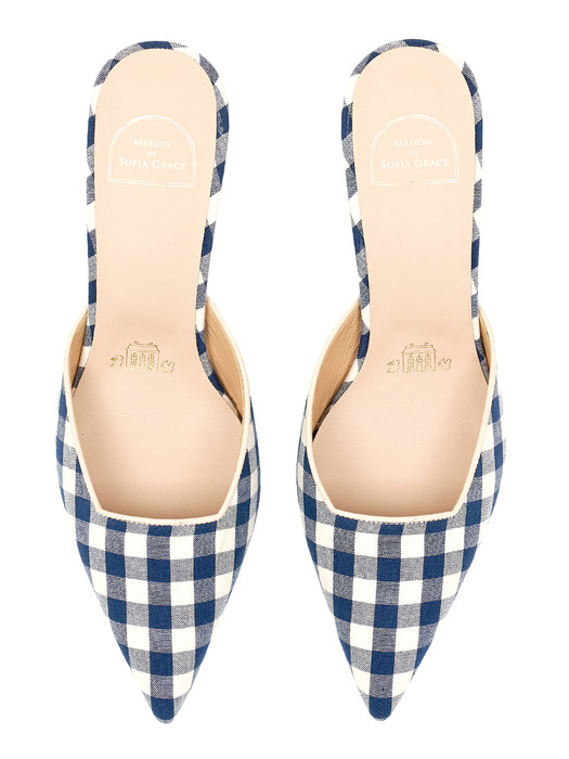 Grace Mule (navy check)