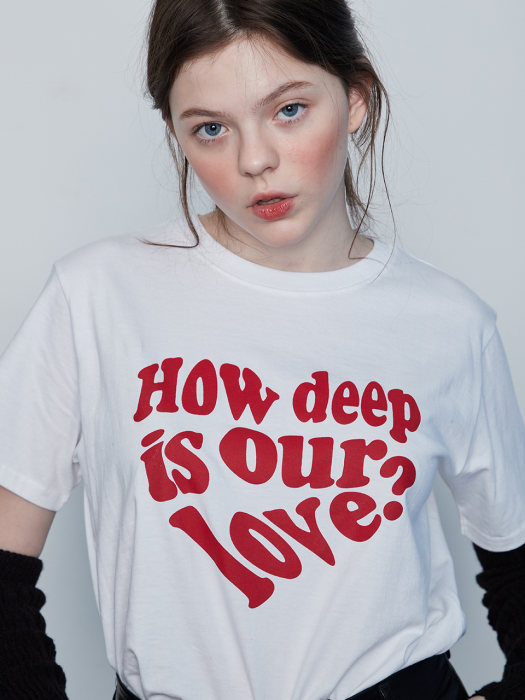 IN LOVE TEE(WHITE)