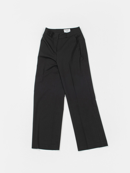 Basic long slacks-black