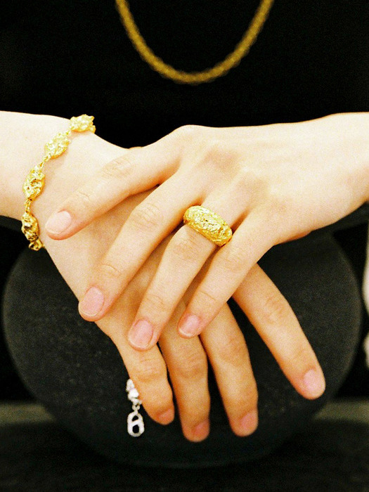 Rubble bracelet Gold