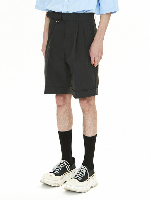 V079 velcro cabra shorts (charcoal)
