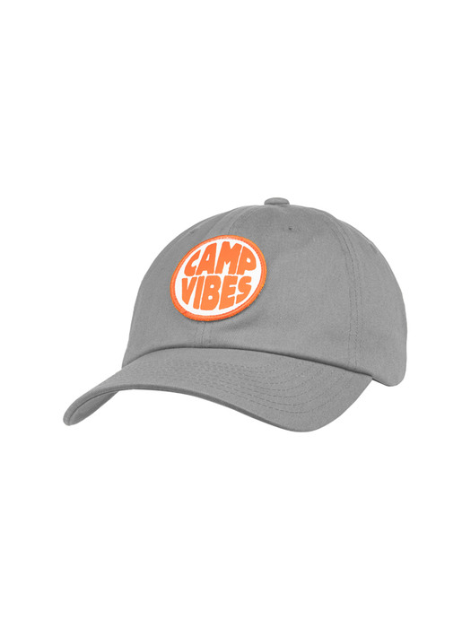 CAMP VIBES PATCH DAD HAT / LIGHT GREY