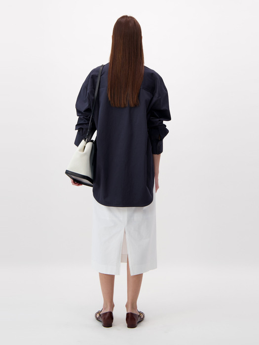 [EXCLUSIVE] FW21 Oversized Cotton Shirt Charcoal