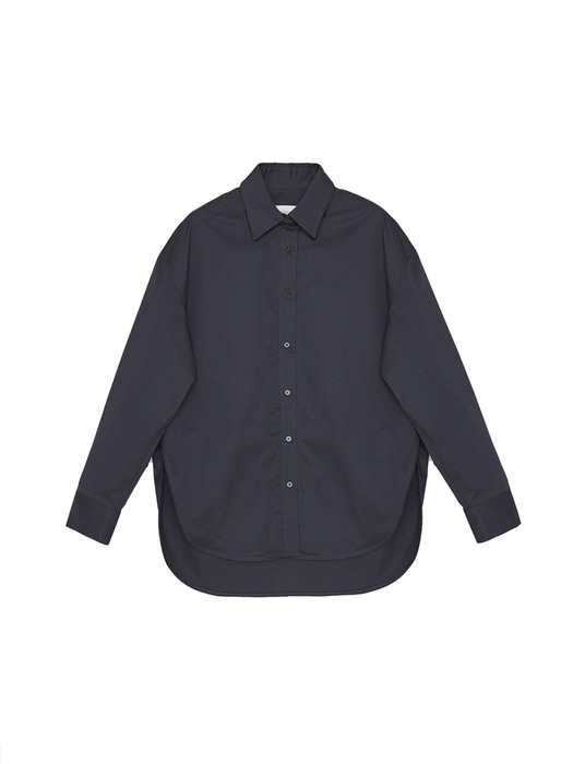 [EXCLUSIVE] FW21 Oversized Cotton Shirt Charcoal