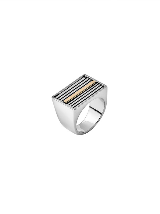 SQUARE LINE RING / SILVER