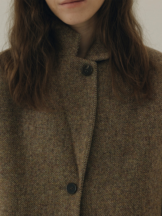 tweed jacket (moss mix)