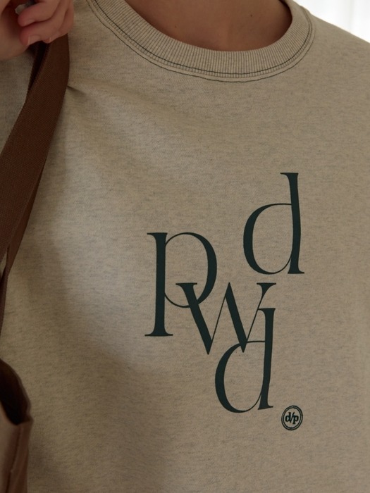 dpwd logo sweat shirts (light oatmeal)