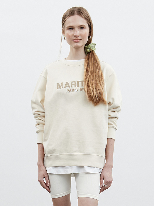 REGULAR SWEATSHIRT ivory