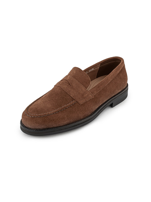COW SUEDE PENNY LOAFERS