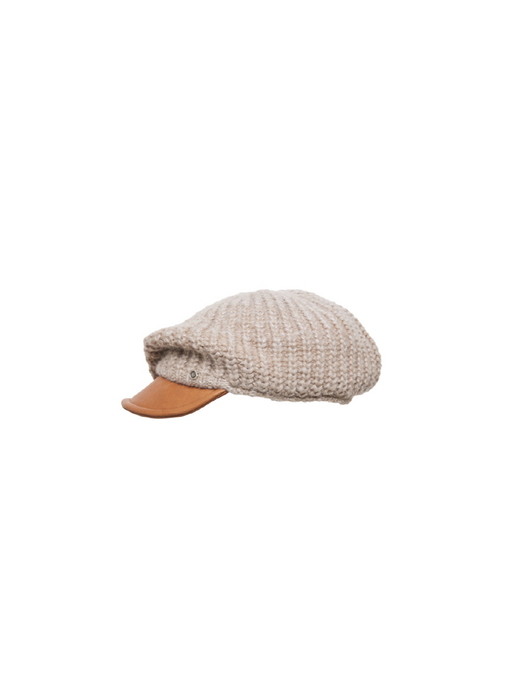 Duck beret ? Knitting beige