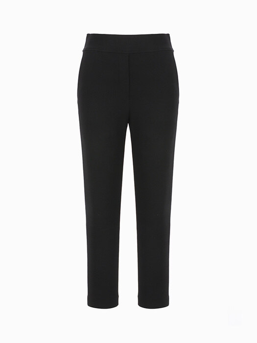 Linda Banding Short Straight Slacks (Black)