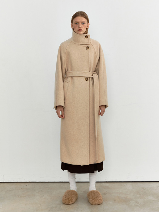 TOW CASHMERE HIGH NECK COAT_2 COLOR