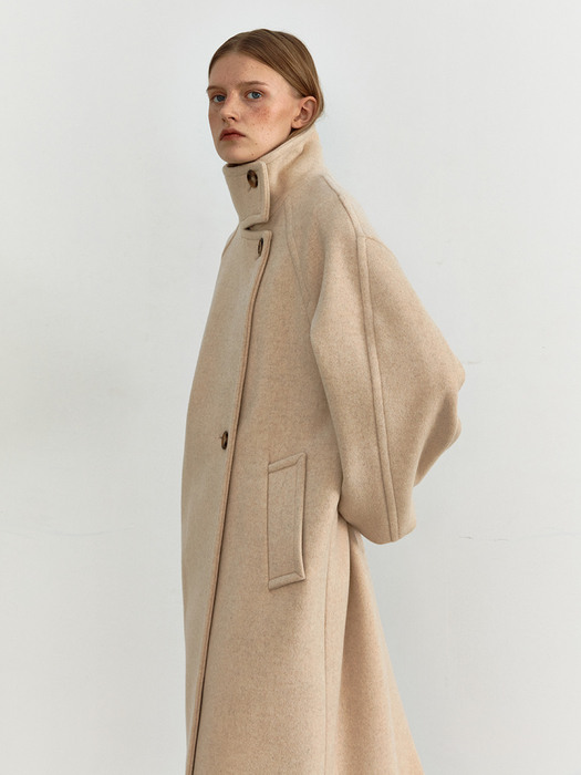 TOW CASHMERE HIGH NECK COAT_2 COLOR