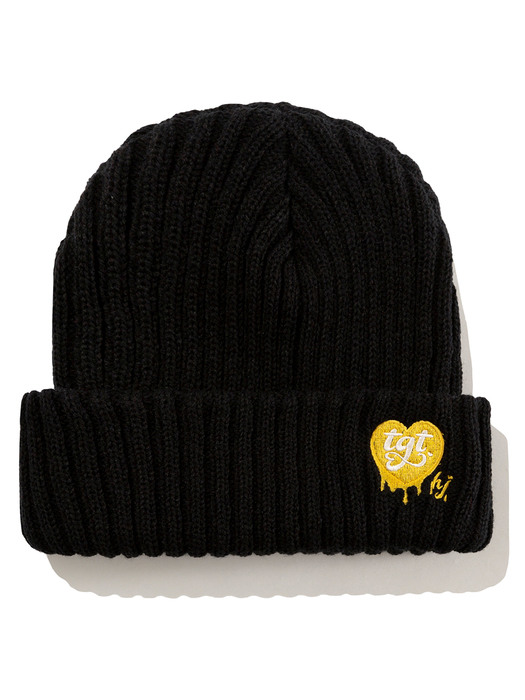 [HJ X TGT]HONEY HEART BEANIE_BLACK