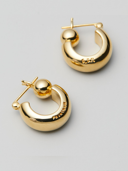 [X S_S.IL] Round Bold Earring