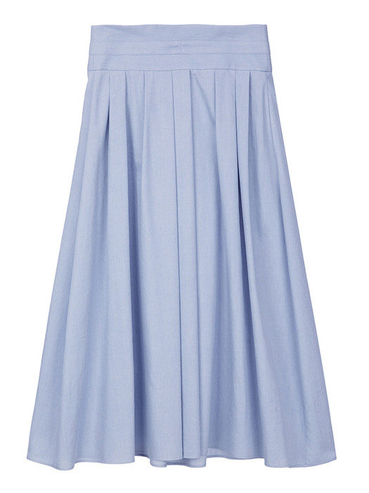 Pin Tuck Flared Long Skirt KW2MS1130_AM