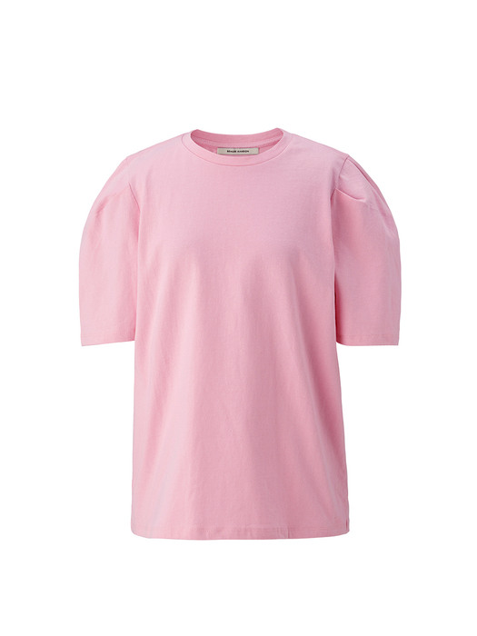 Curved short sleeve tee - Pink
