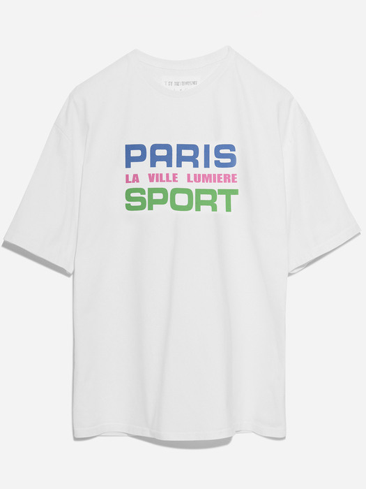 PARIS SPORT T-SHIRT_WHITE/COBALT