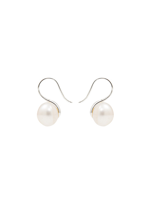 [925 silver]Deux.silver.136 / etre pearl earring (2 size)