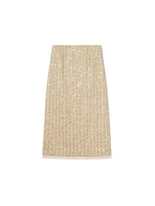Della Spangle Tweed Skirt VC2378SK001M