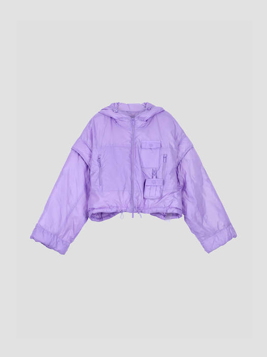 Two-Way Goose Short Jumper - Lilac