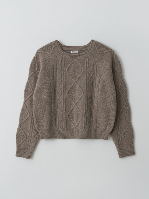 Cozy Twisted Sweater_Brown