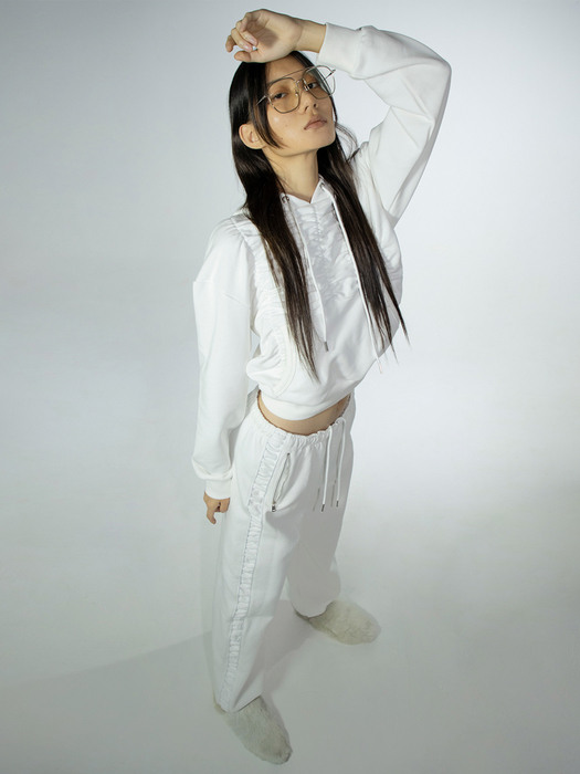 G_SIDE POINT SWEATPANTS / WHITE