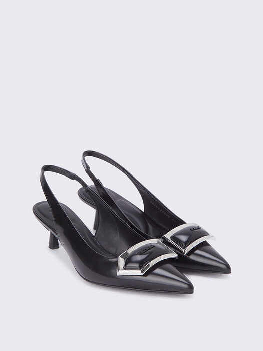 Polygon open slingback(black)_DG2DS23005BLK