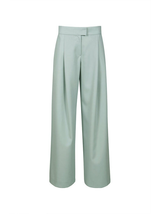 WOOL TAILORED TROUSERS (MINT)