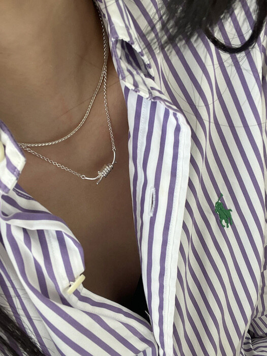 [925silver] Tornado necklace (2color)