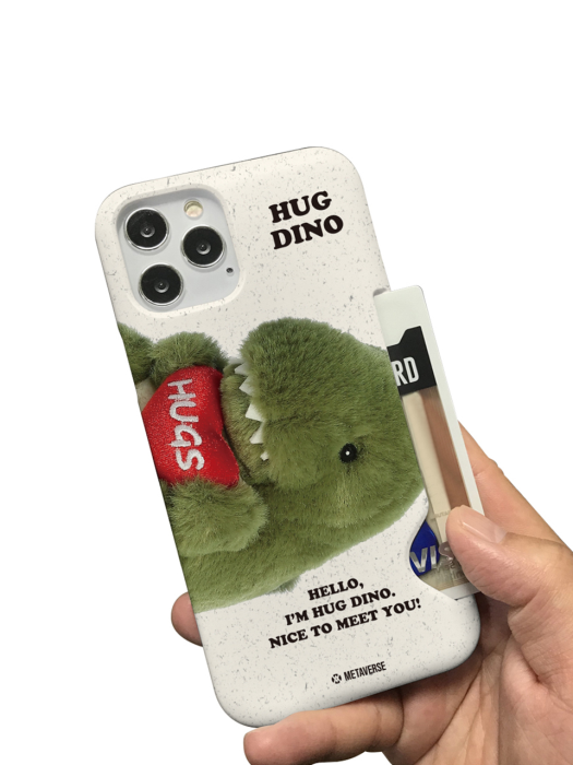 메타버스 슬림카드 케이스 - 헬로 허그 디노(Hello Hug Dino)