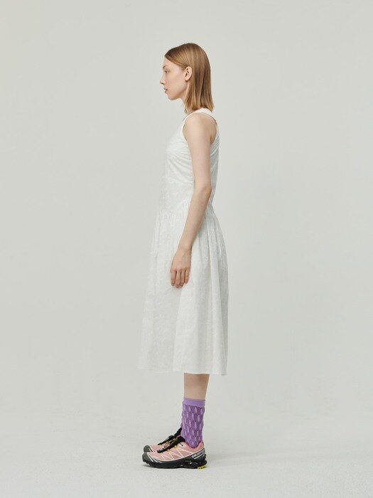 FLOWER YORK DRESS / WHITE