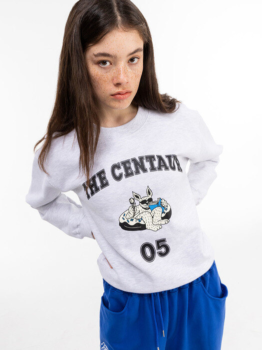 DONUT RABBIT SWEATSHIRT_GREY