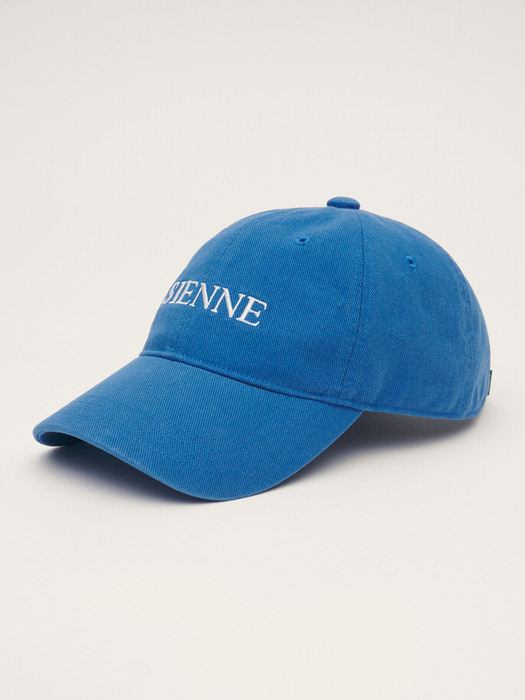 Washing Lettering Ball Cap (Blue)