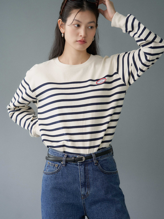 CLASSIC STRIPE TEE_NAVY