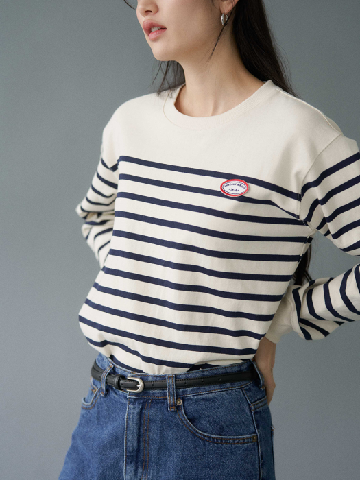 CLASSIC STRIPE TEE_NAVY