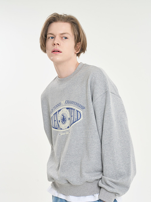 Overfit Signature Emblem Sweatshirt (Melan Gray)