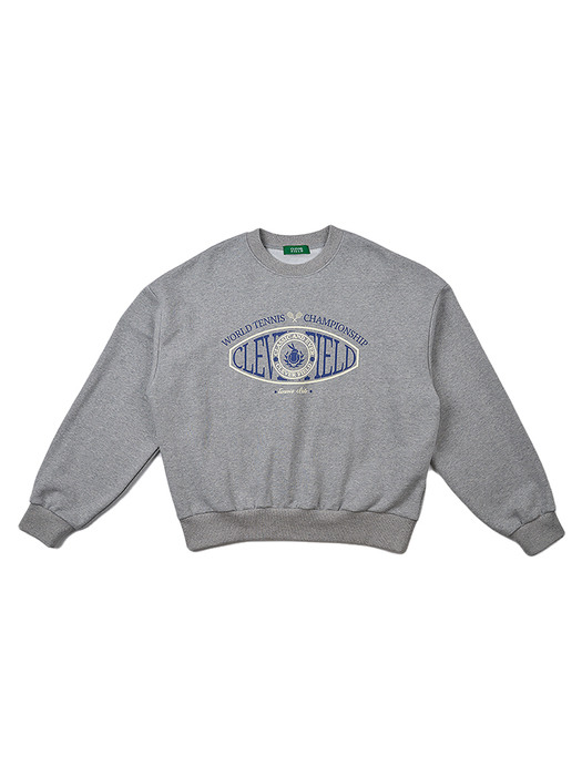 Overfit Signature Emblem Sweatshirt (Melan Gray)