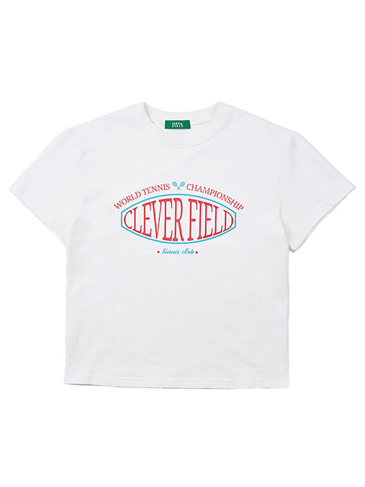 Signature Emblem Cropped T-Shirt (Off White)