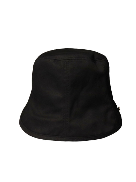 DAISY COTTON BLACK BUCKET HAT