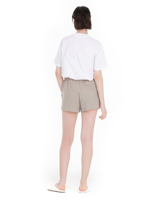 마젠타 스트라이프 여성 shorts
