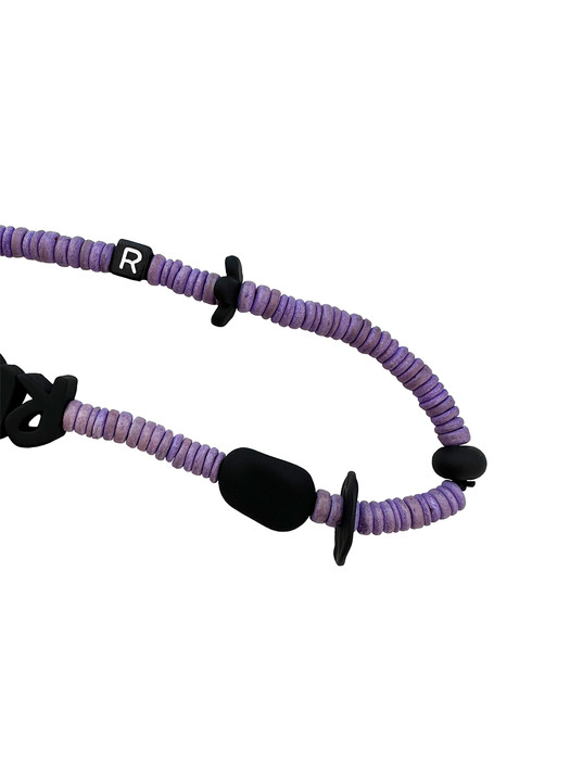 nature beads phone strap violet