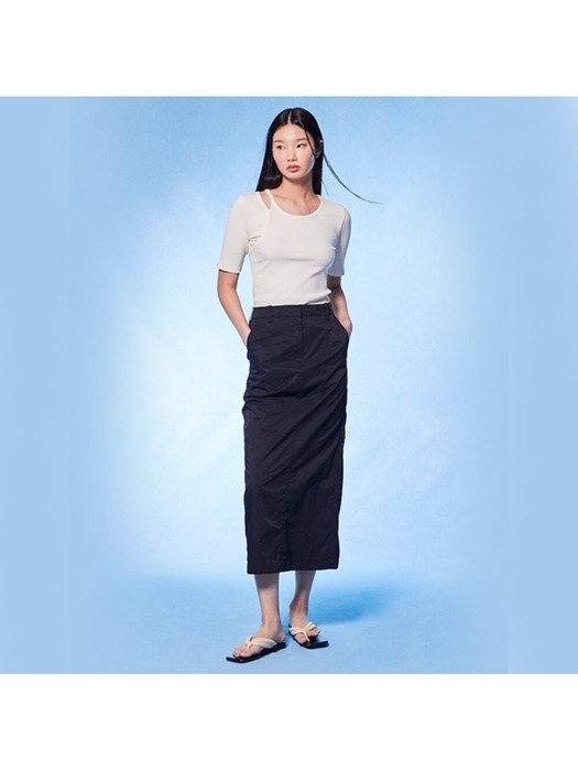Casual Long Skirt  Black (KE3527M055)