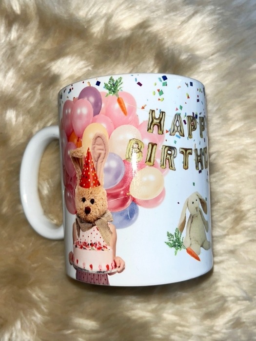 Rabbit Birthday Mug (Color Fanfare)